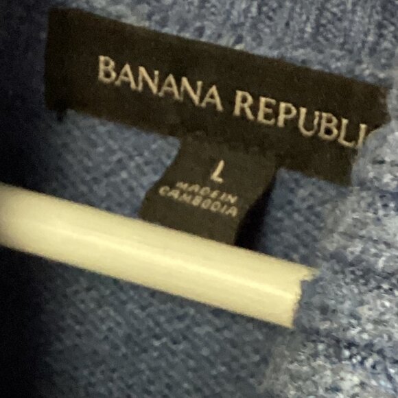Banana Republic Turtleneck Sweater Blue L - Picture 4 of 8